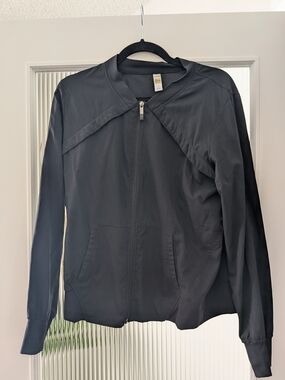Lole Black Lightweight Bomber Jacket